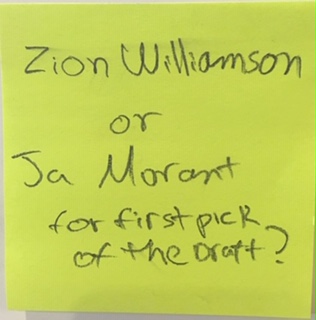 Zion Williamson or Ja Morant for first pick of the draft?
