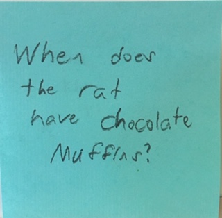 When does the rat have chocolate muffins?