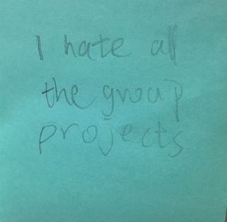 I hate all the group projects