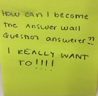How can I become the Answer Wall Question answerer?? I REALLY WANT TO!!!!
