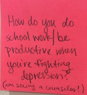How do you do school work/be productive when you're fighting depression? (am seeing a counselor!)