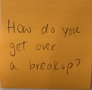 How do you get over a breakup?