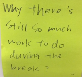 Why there’s still so much work to do during the break? – The Answer Wall