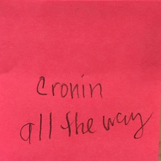 Cronin all the way