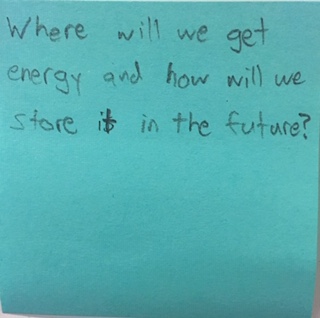 Where will we get energy and how will we store it in the future?