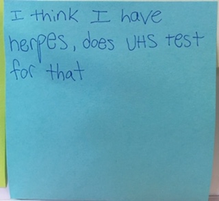 I think I have herpes, does UHS test for that