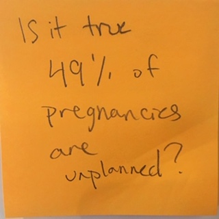 Is it true 49% of pregnancies are unplanned?