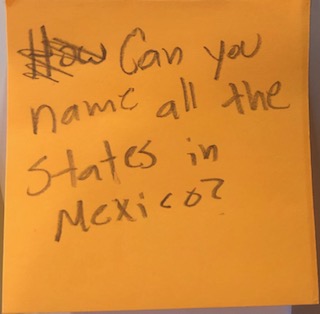 Can you name all the states in Mexico?