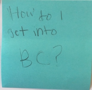 How do I get into BC?