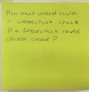 How much wood could a woodchuck chuck if a woodchuck could chuck wood?