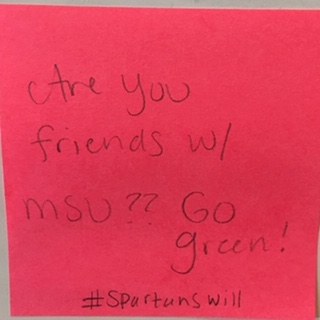 Are you friends w/MSU?? Go green! #spartanswill