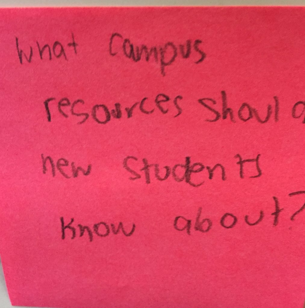 What campus resources should new students know about?