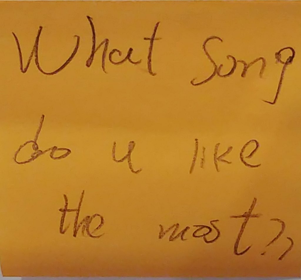What song do u like the most?? – The Answer Wall