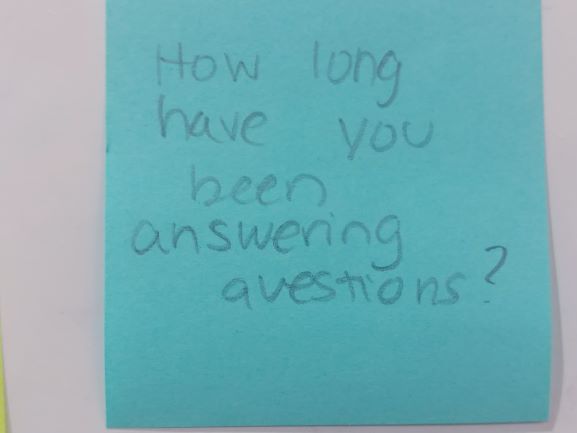 How Long Have You Been Answering Questions The Answer Wall