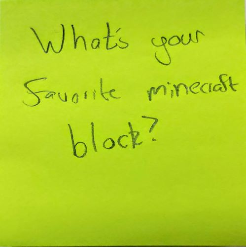 What's your favorite Minecraft block?