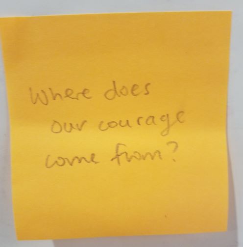 Where does our courage come from?