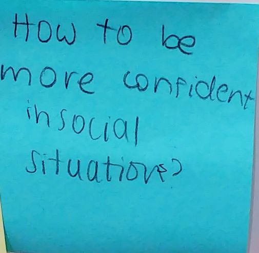 How to be more confident in social situations?