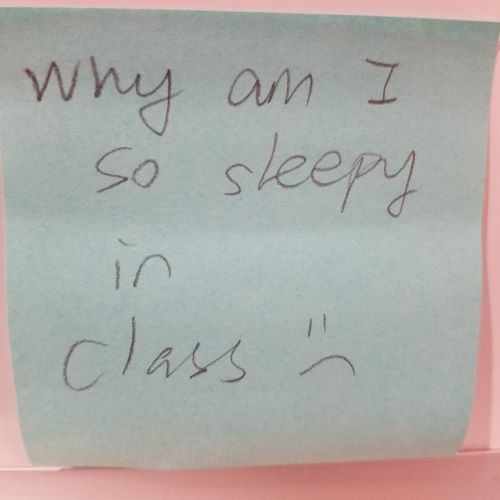 Why am I so sleepy in class?