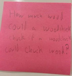 How much wood could a woodchuck chuck if a woodchuck could chuck wood