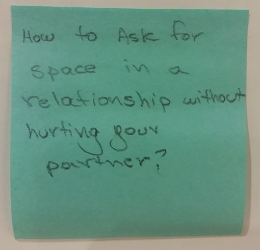 How to ask for space in a relationship without hurting your partner?
