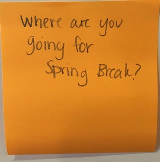 Where are you going for Spring Break?
