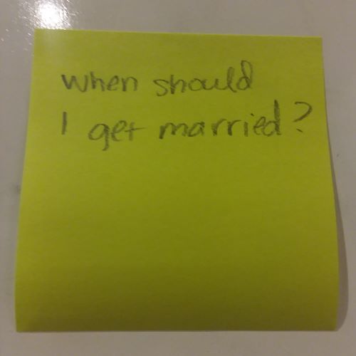 When should I get married?