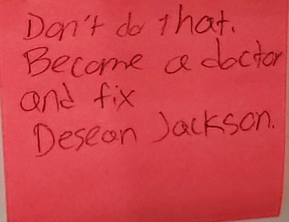 Don't do that. Become a doctor and fix Desean Jackson. (Response to: How do I become an NFL GM?)