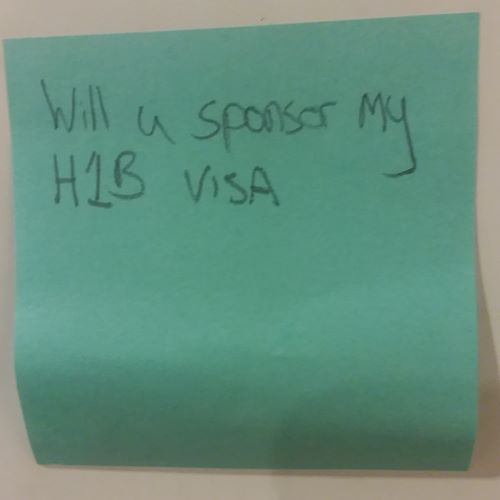 Will u sponsor my H1B VISA