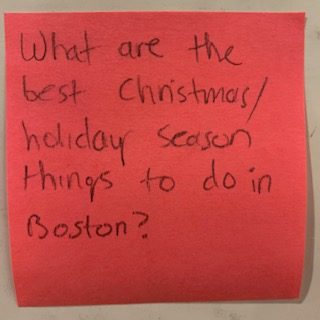 What are the best Christmas/ holiday season things to do in Boston?