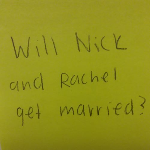 Will Nick and Rachel get married?