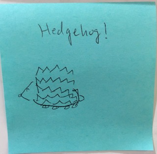Hedgehog! [drawing of hedgehog]
