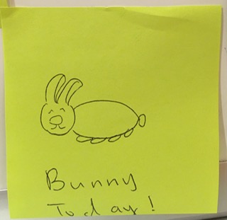 Bunny Today! [drawing of bunny]