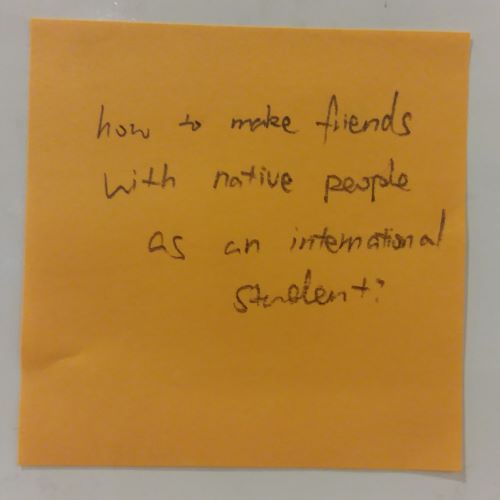 how to make friends with native people as an international student?