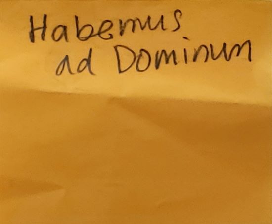 Habemus ad Dominum