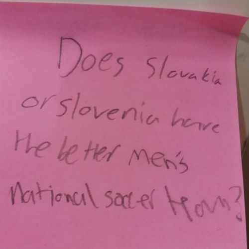 Does Slovakia or Slovenia have the better men's national soccer team?