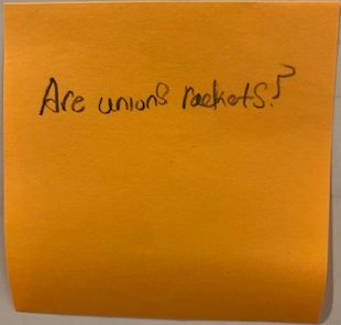 Are unions rackets?