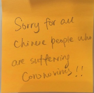 Sorry for all Chinese people who are suffering Coronavirus!!