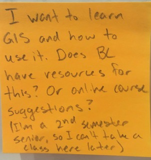 I want to learn GIS and how to use it. Does BC have resources for this? Or online course suggestions? (I'm a 2nd semester senior, so I can't take a class here later.)