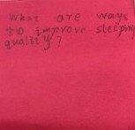 What are ways to improve sleeping quality?