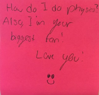 How do I do physics? Also, I'm your biggest fan! Love you! 🤓