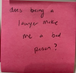 does being a lawyer make me a bad person?