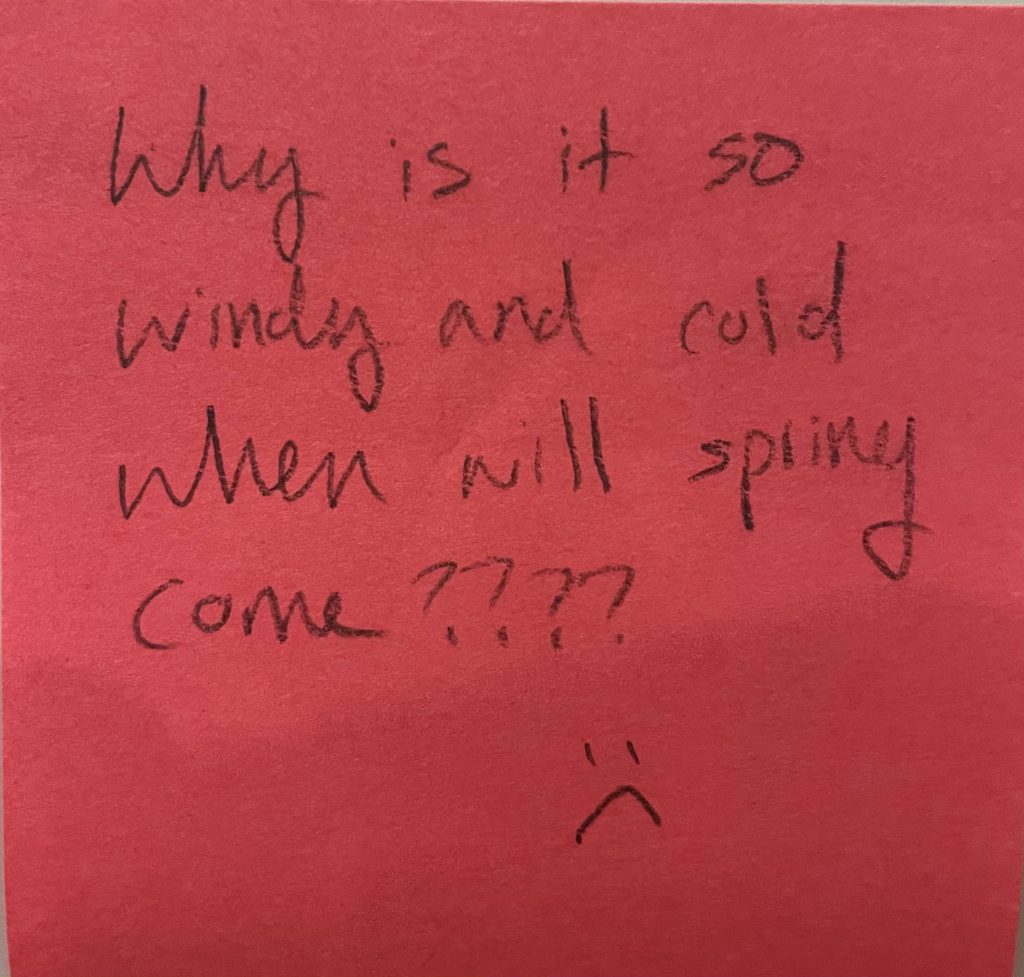 Why Is It So Windy And Cold When Will Spring Come???? :( – The Answer Wall