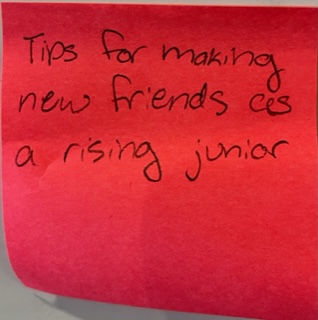 Tips for making new friends as a rising junior