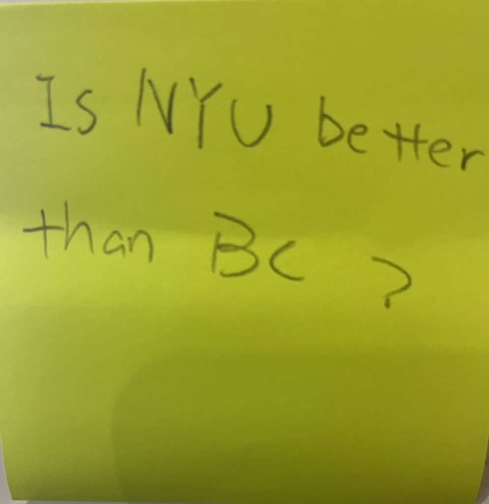 Is NYU better than BC?