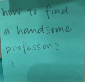 How to find a handsome professor?