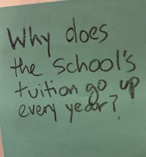 Why does this school's tuition go up every year?