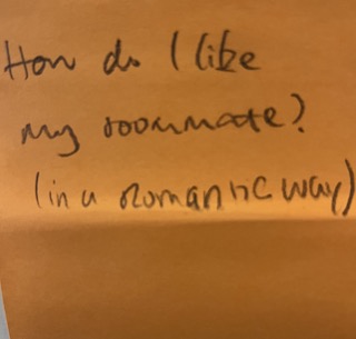 How do I like my roommate? (In a romantic way) – The Answer Wall