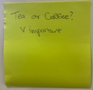 Tea or Coffee? V Important