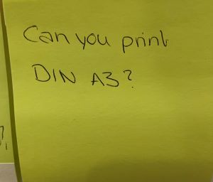 Can you print DIN A3?