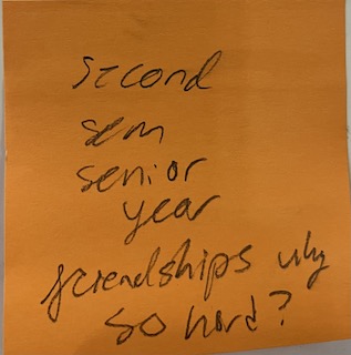 second sem senior year friendships why so hard?